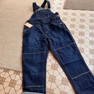 NWT For Days women’s dark wash denim overalls